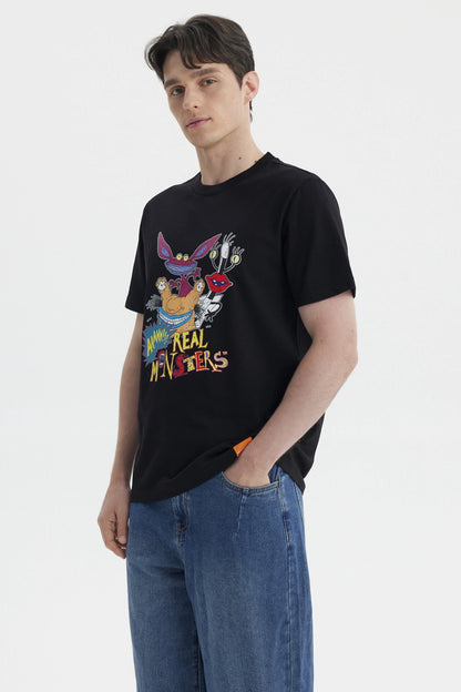 Polera Real Monsters Negra