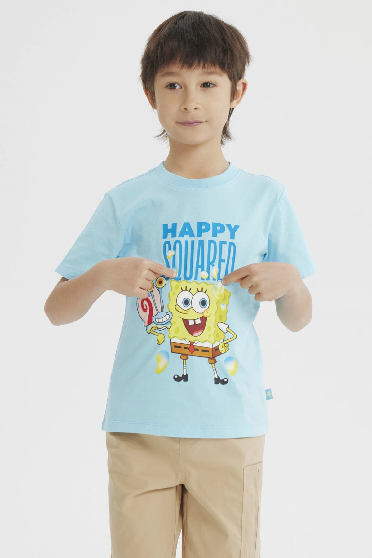 Polera Bob Esponja Celeste