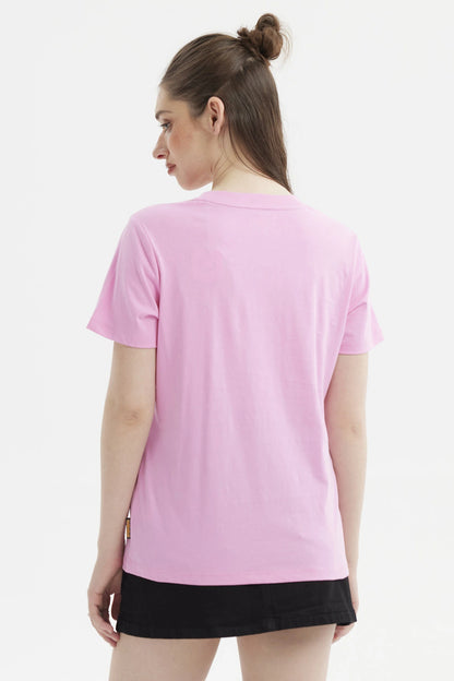 Polera Garfield Rosada