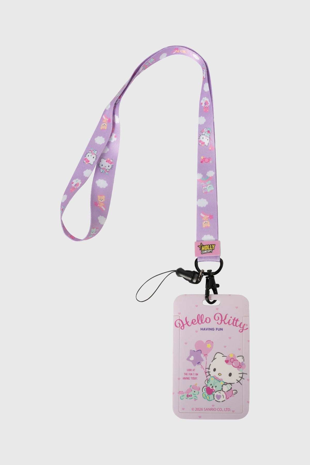 Lanyard Hello Kitty Palo Rosa