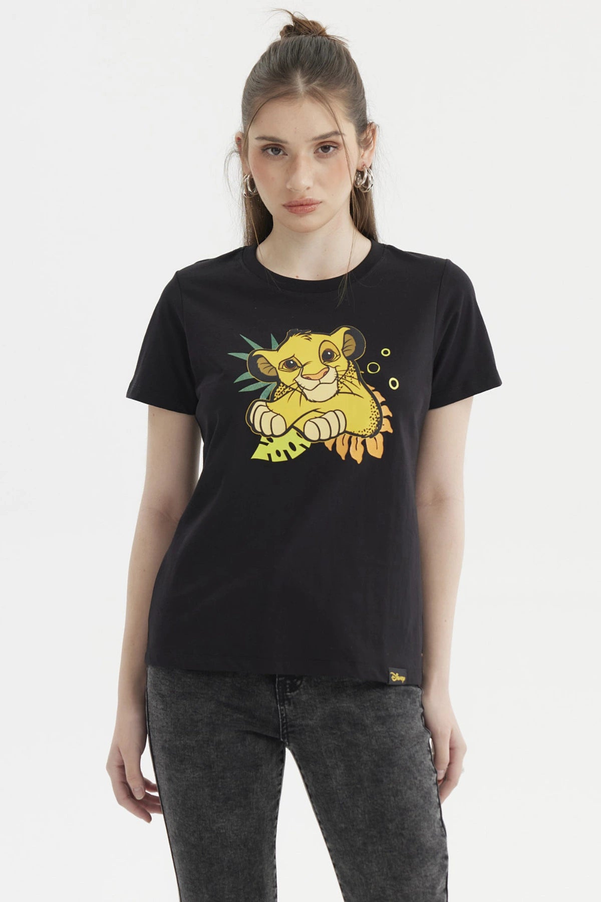 Polera Mujer Rey León Negra