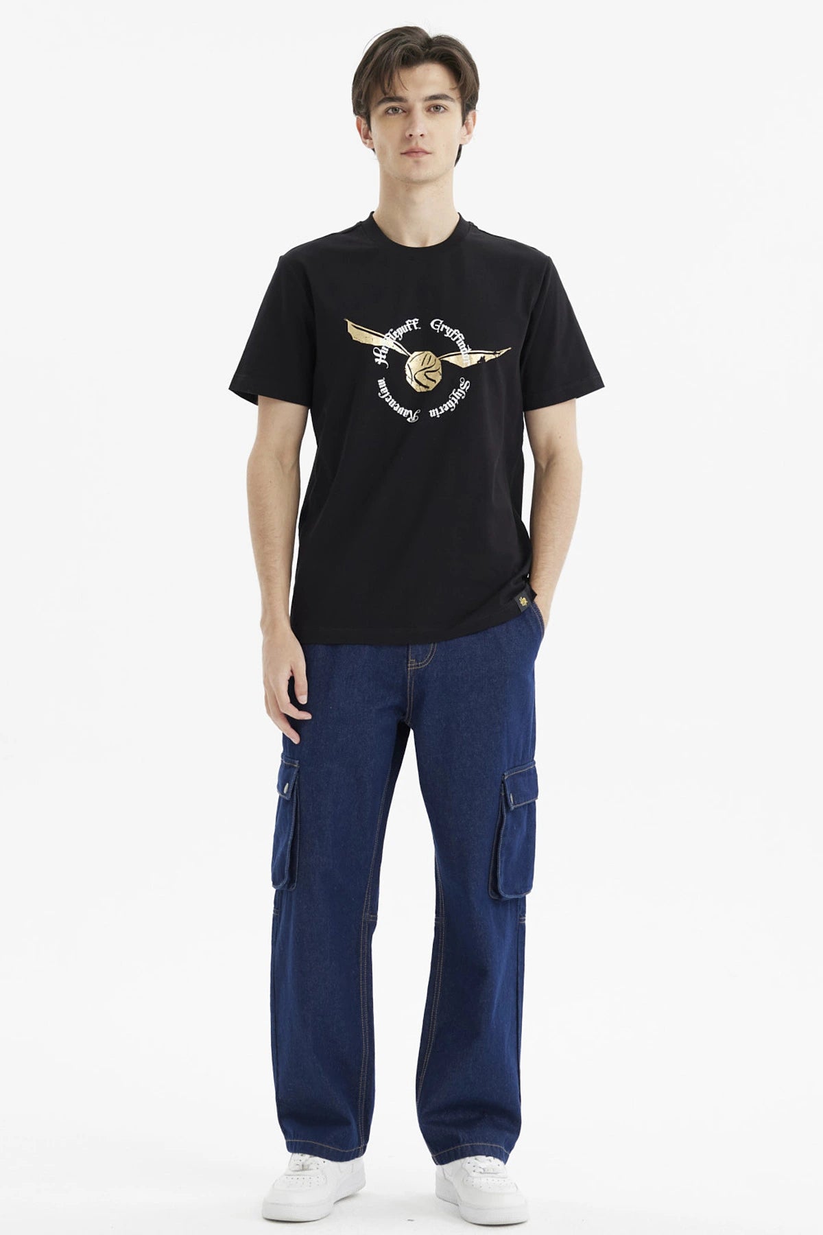 Polera Snitch Dorada Negra