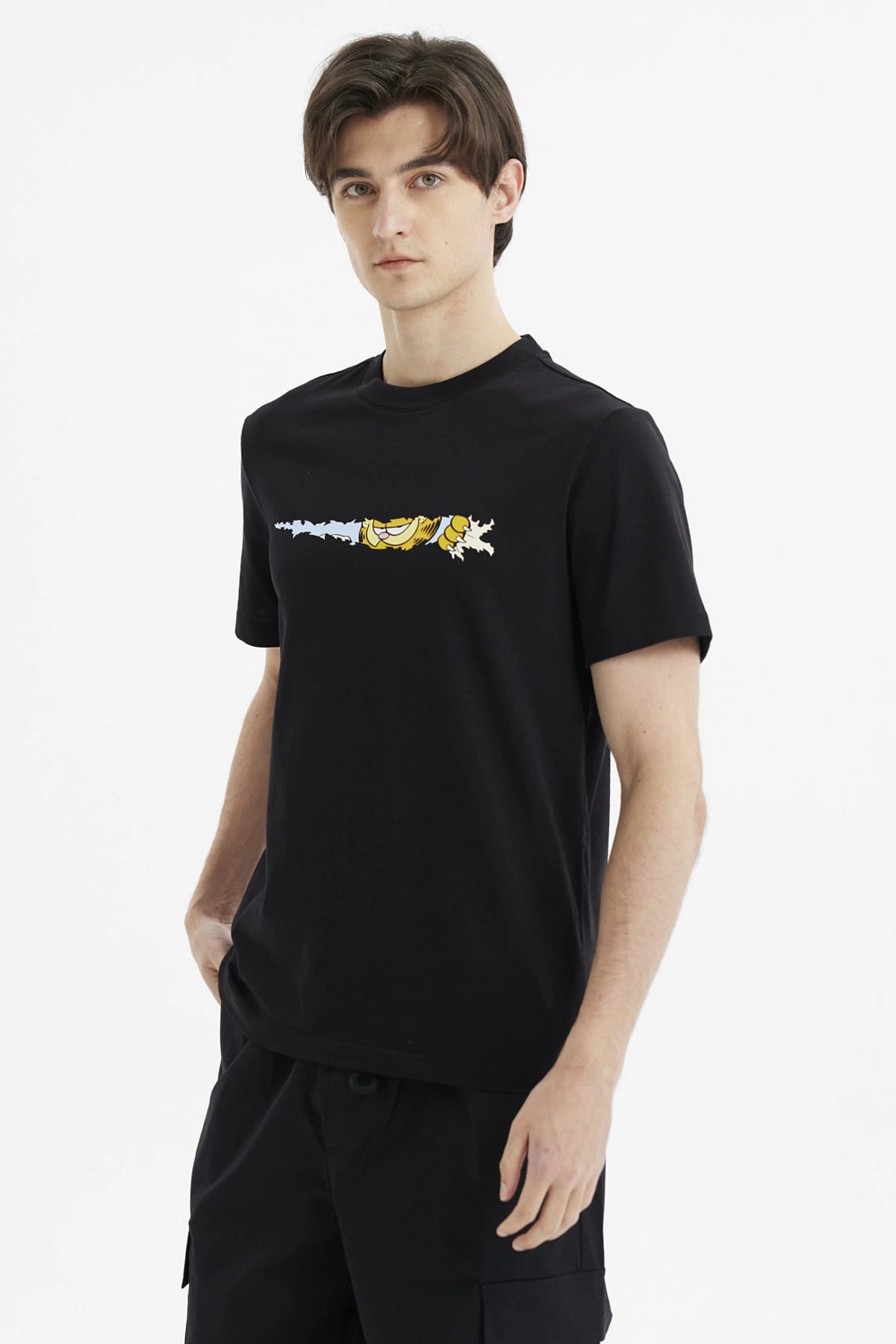 Polera Garfield Negra