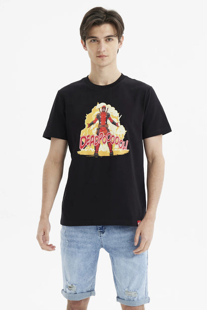 Polera Deadpool Negra