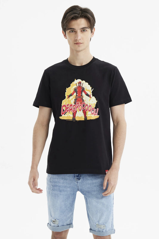 Polera Deadpool Negra
