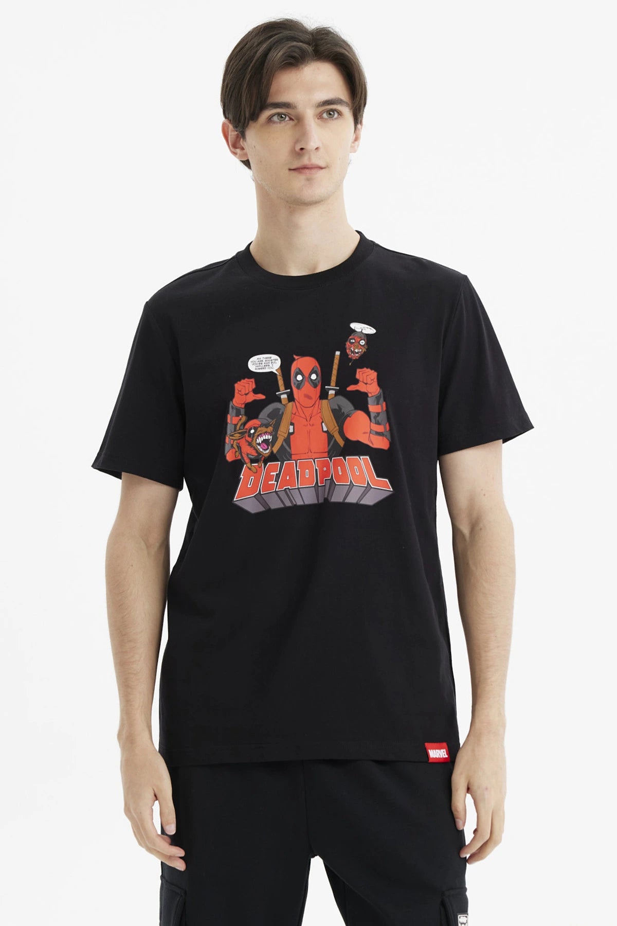 Polera Deadpool Negra