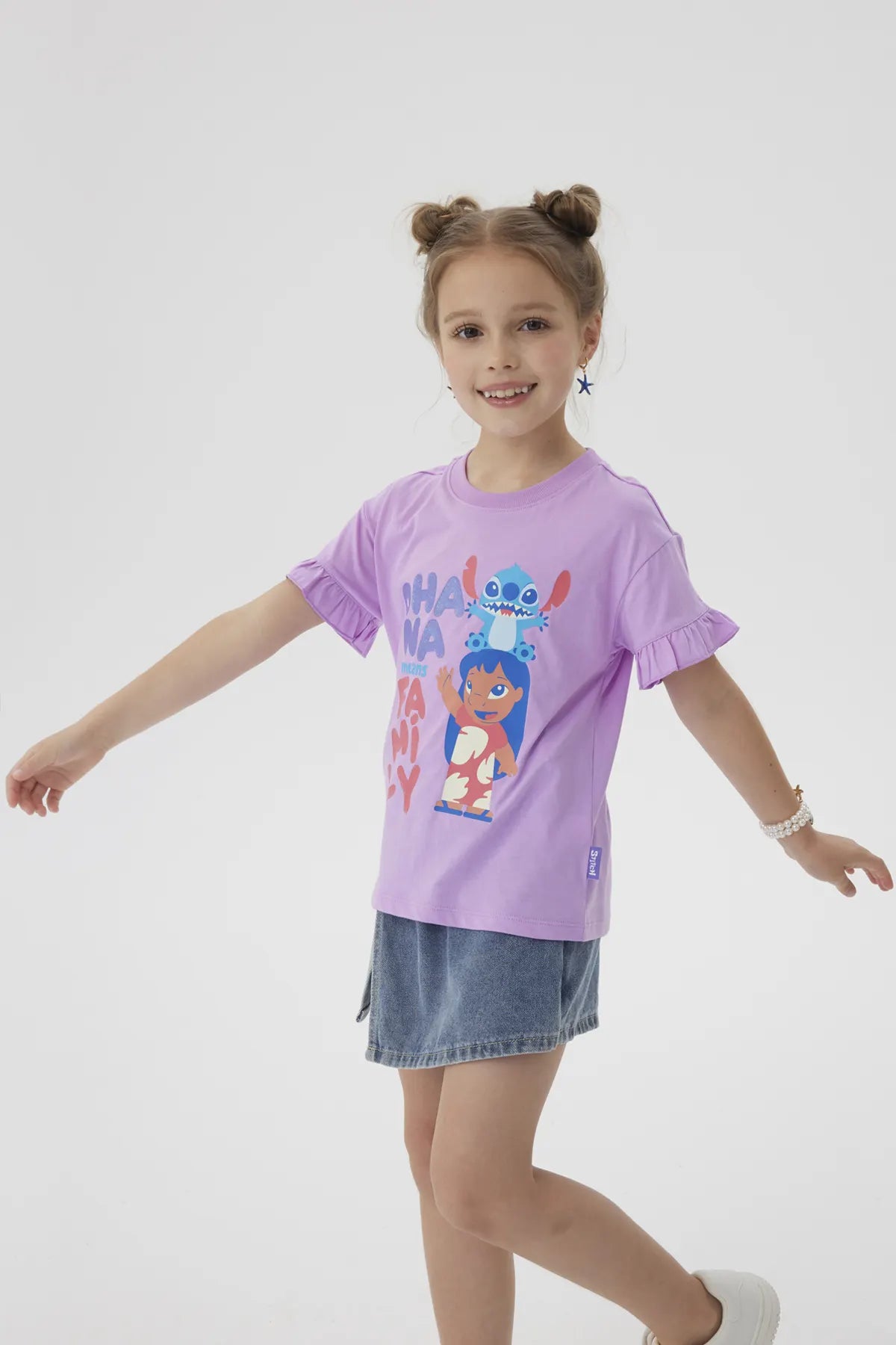 Polera Lilo & Stitch Lila
