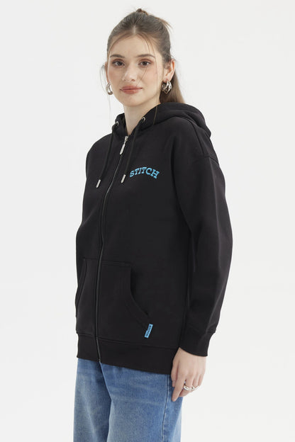 Polerón Stitch Negro