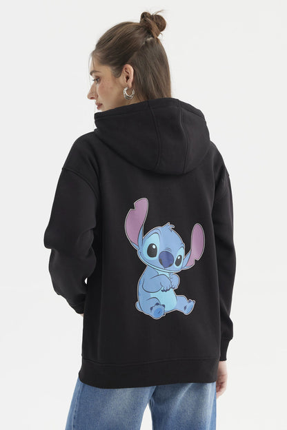 Polerón Stitch Negro