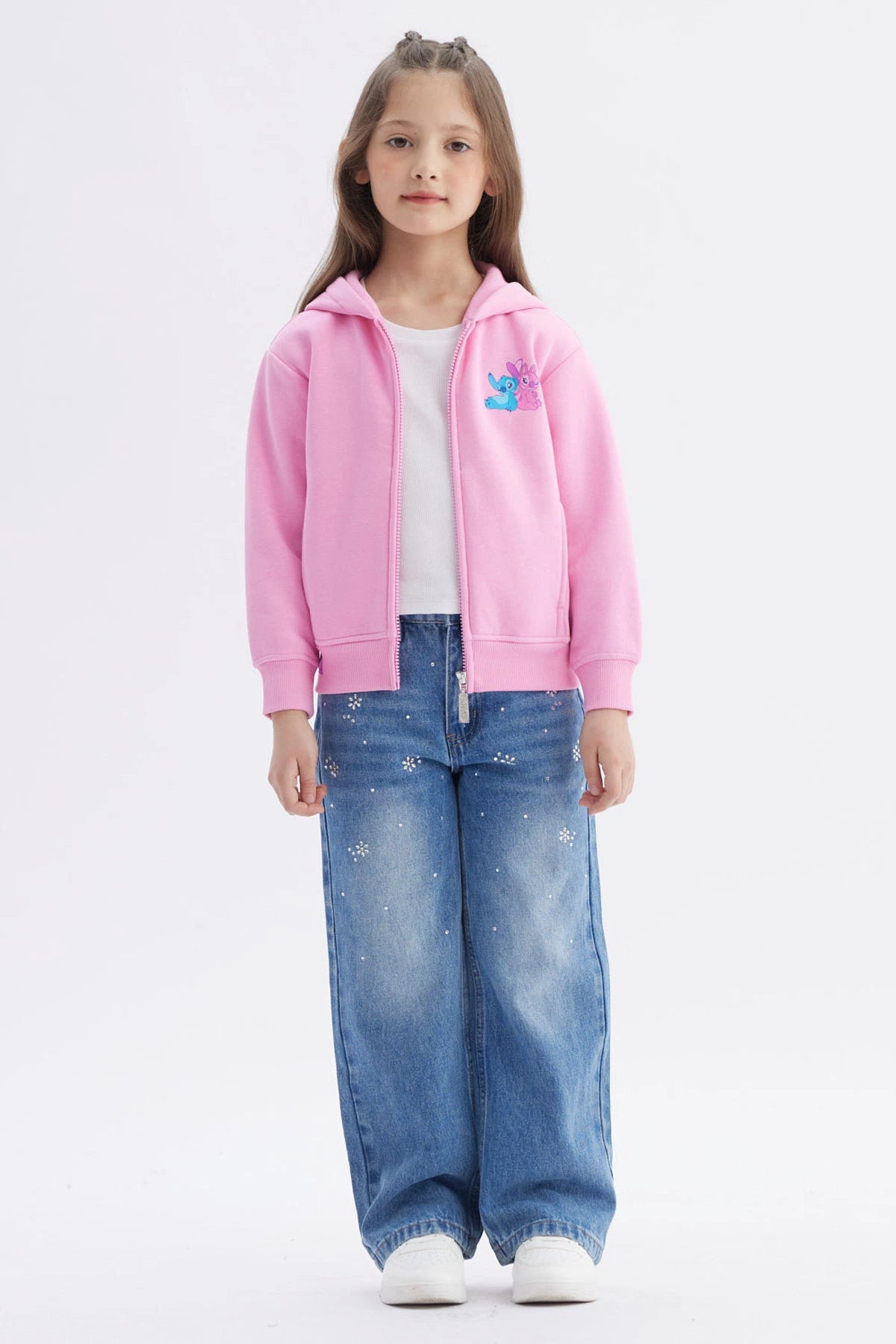 Polerón Stitch Rosado