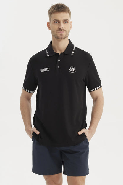 Polera Piqué Star Wars Negra