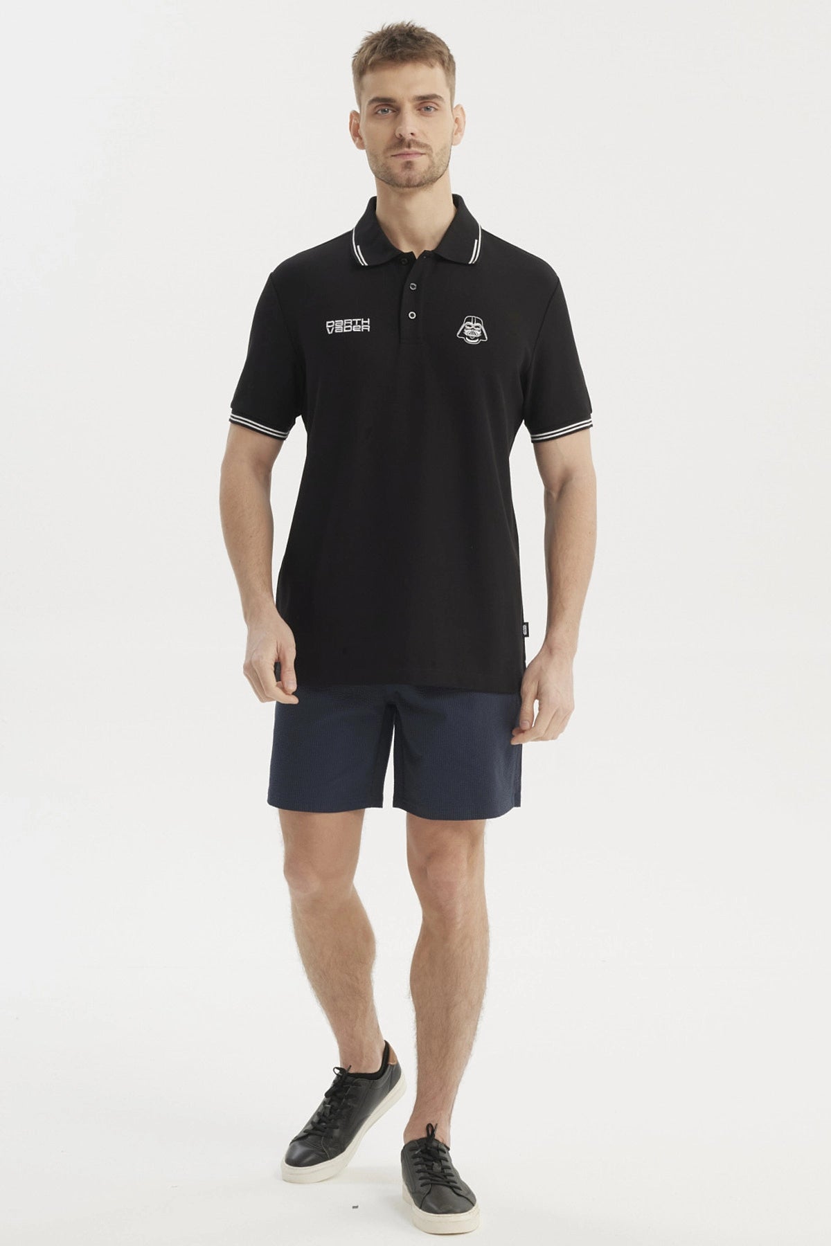 Polera Piqué Star Wars Negra