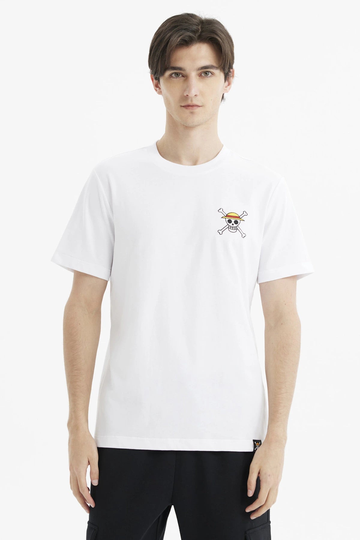 Polera One Piece Luffy Blanca