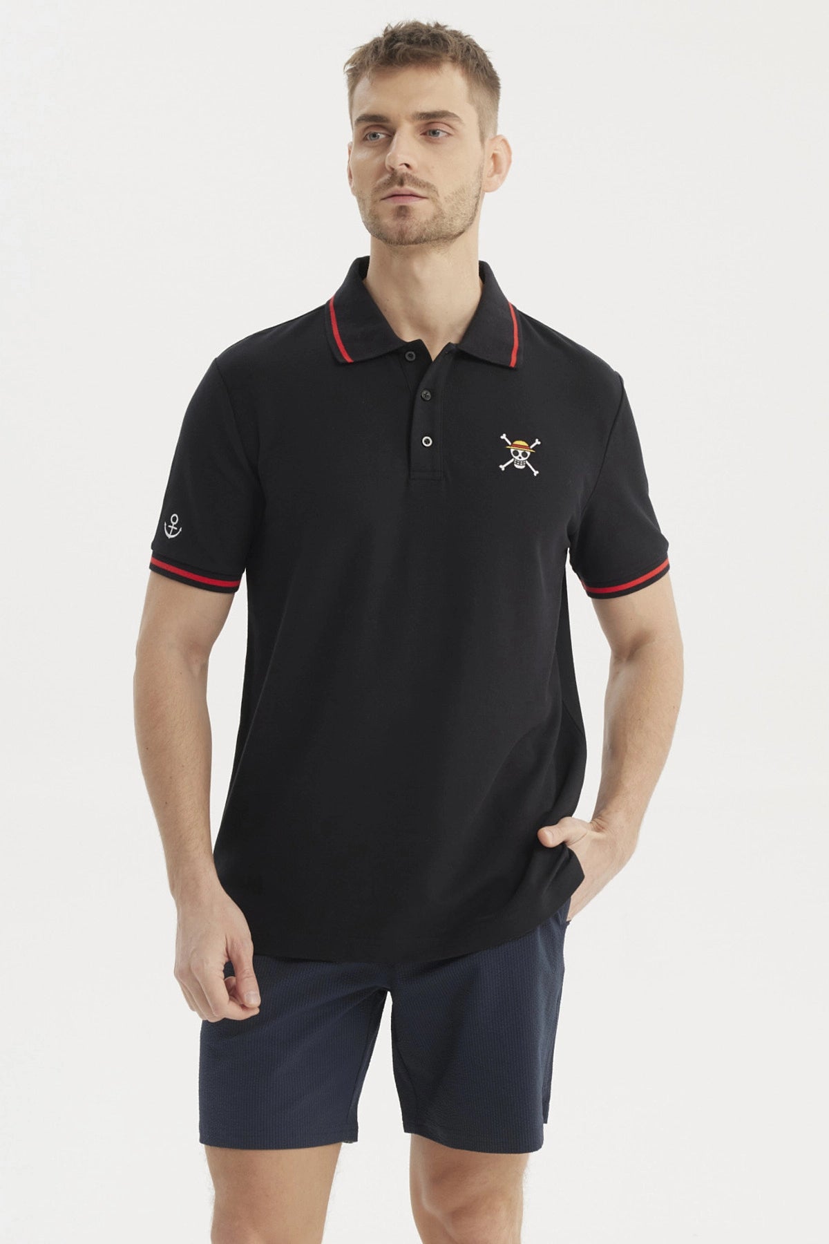 Polera Piqué One Piece Negra