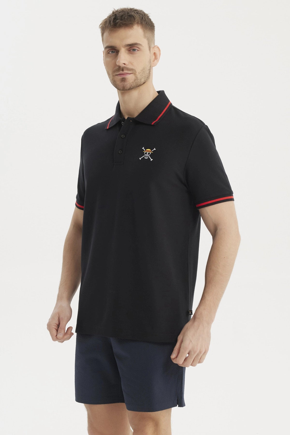 Polera Piqué One Piece Negra