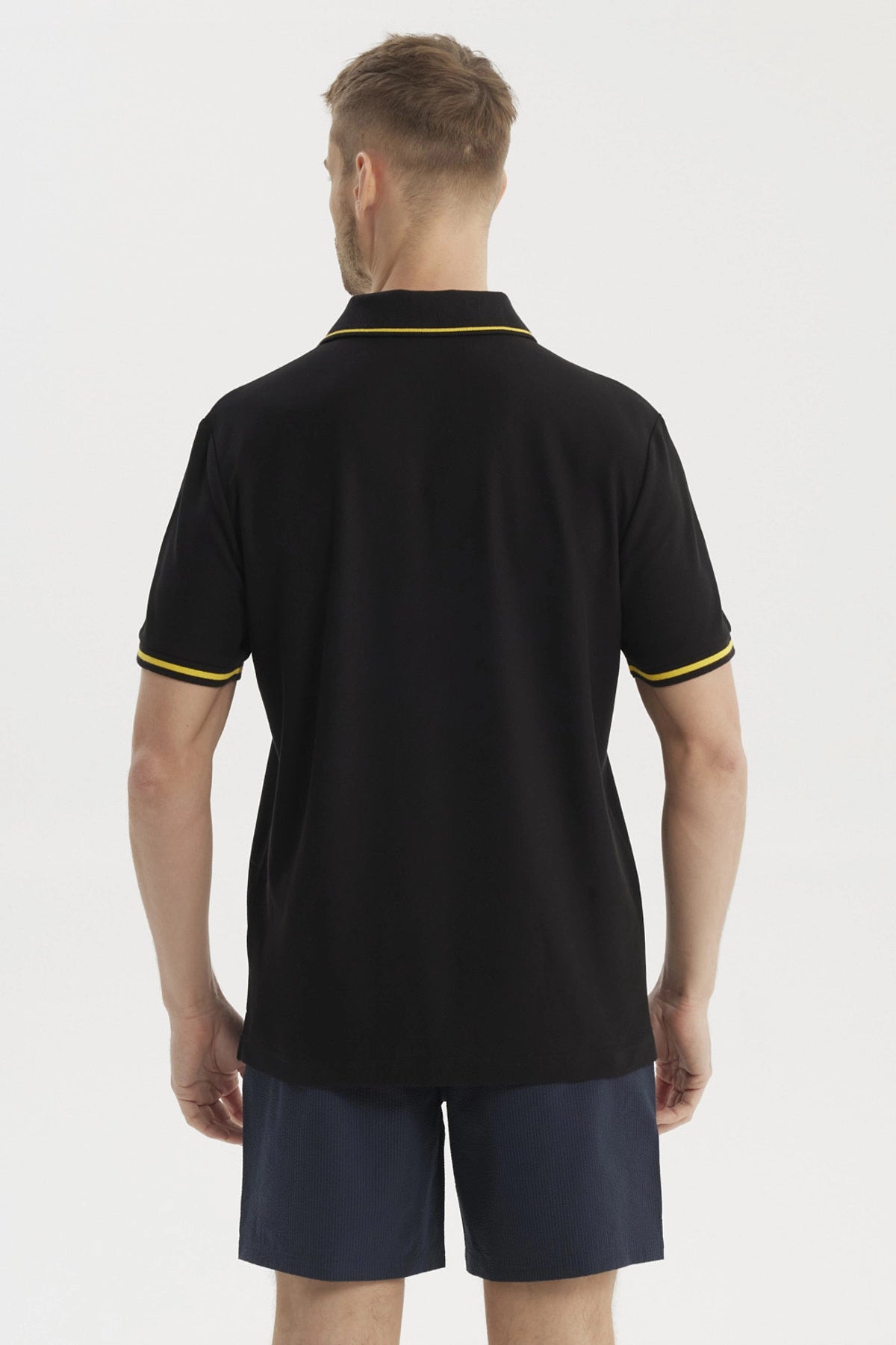 Polera Piqué Batman Negra