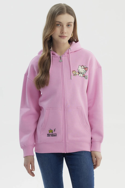 Polerón Hello Kitty Y Sus Amigos Rosado