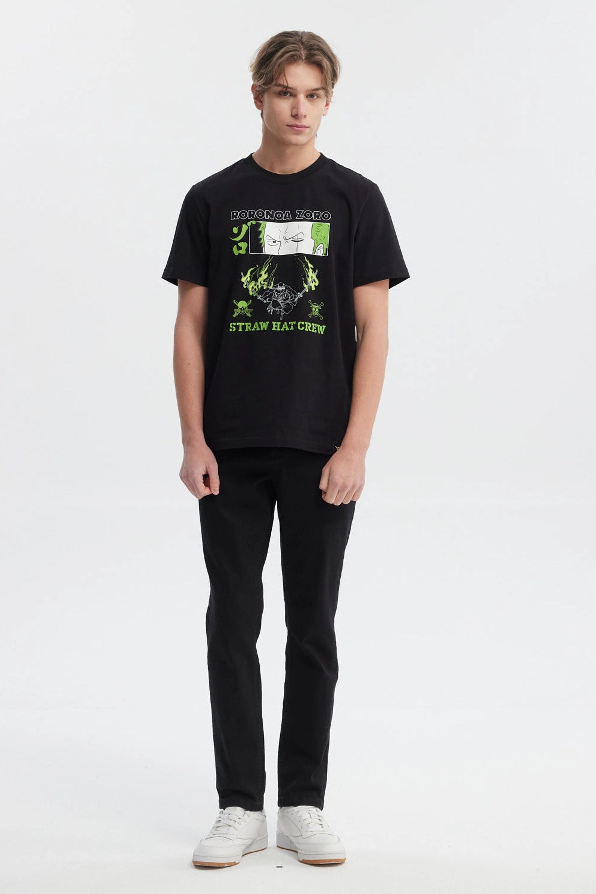 Polera One Piece Roronoa Zoro Negra