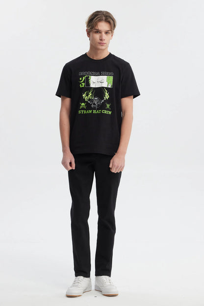 Polera One Piece Roronoa Zoro Negra