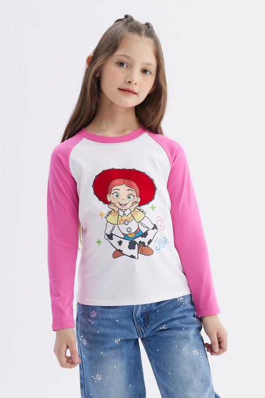 Polera Jessie Toy Story Blanca/Rosada
