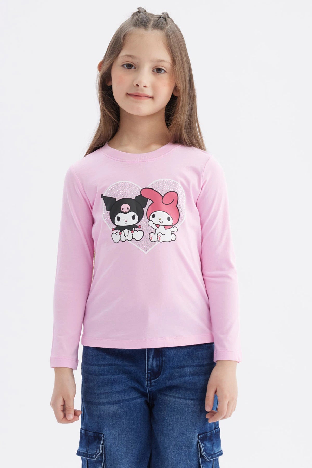 Polera Kuromi & My Melody Rosada