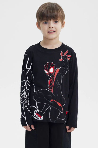 Polera Spiderman Negra