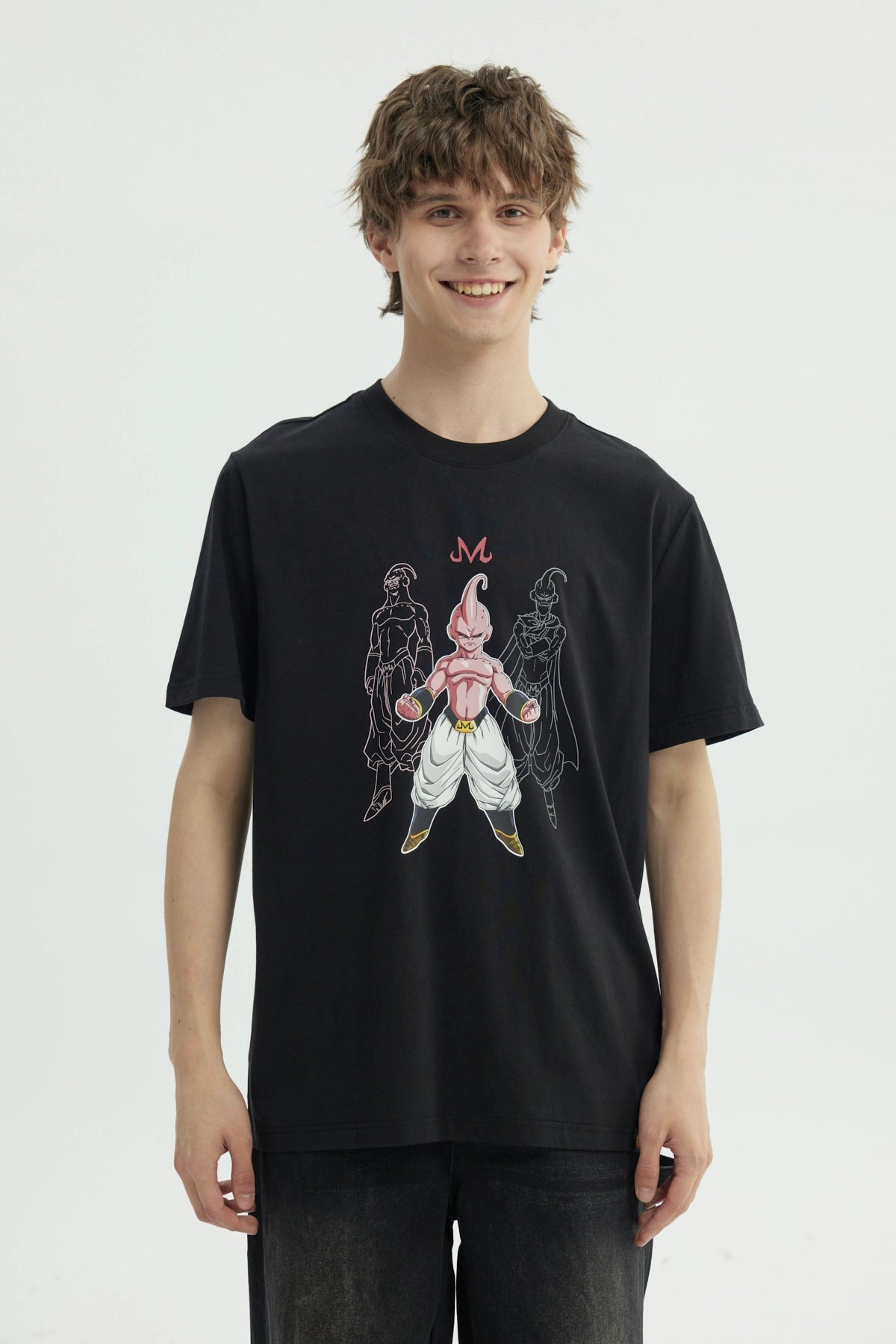 Polera Hombre Dragon Ball Majin Buu Negra