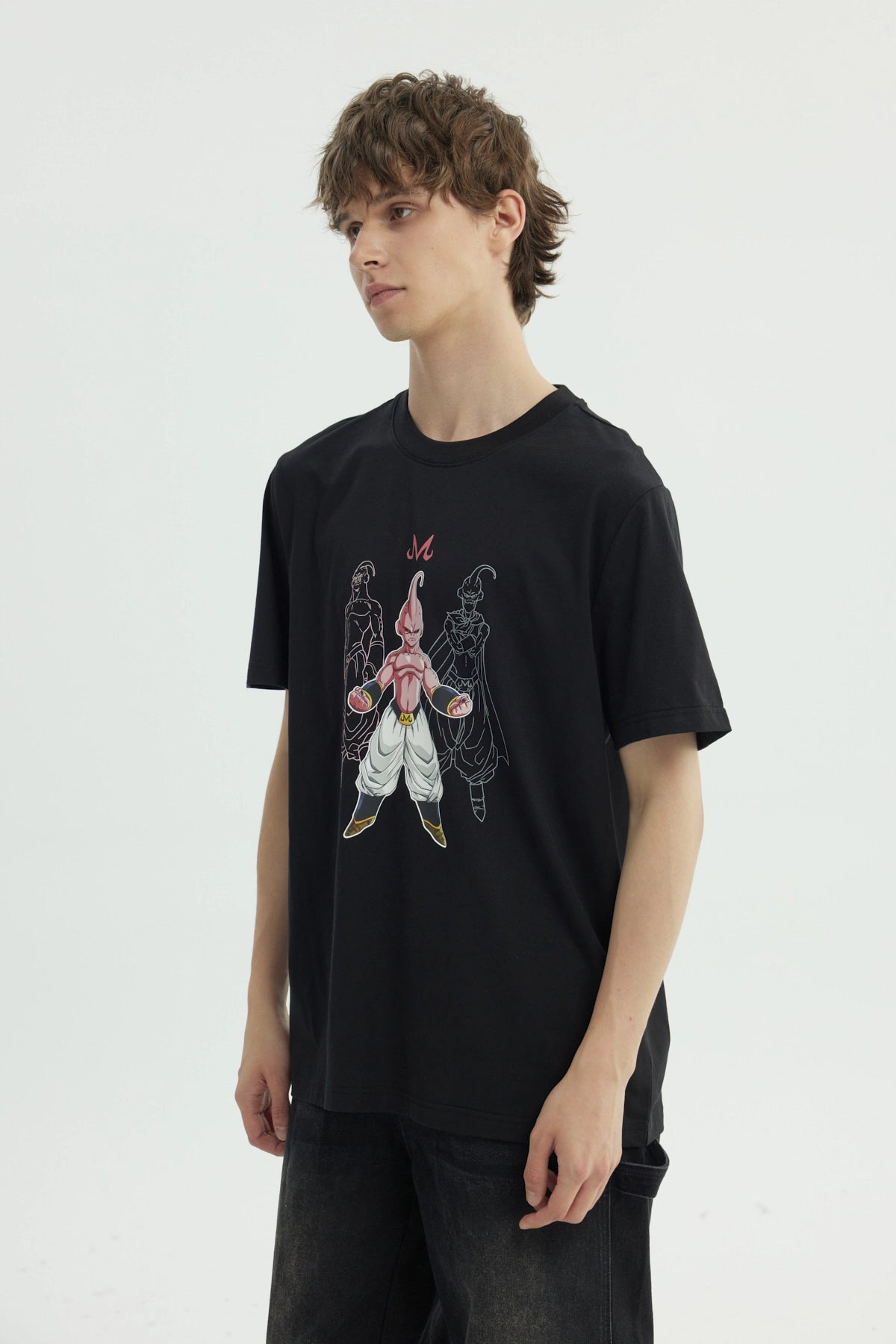 Polera Hombre Dragon Ball Majin Buu Negra