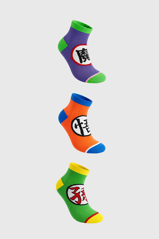 Calceta Hombre Tripack Dragon Ball