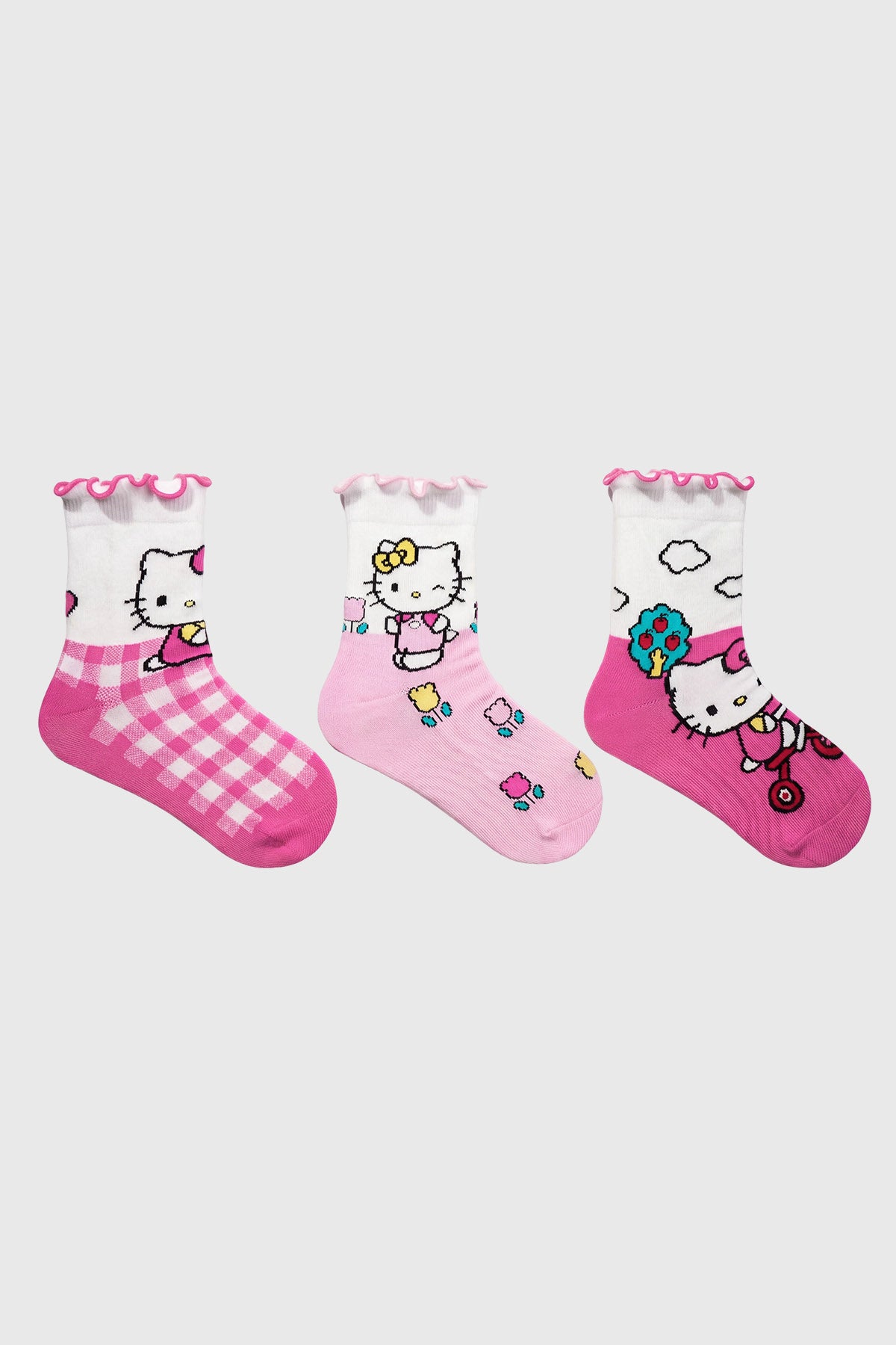 Calcetín Niña Tripack Hello Kitty