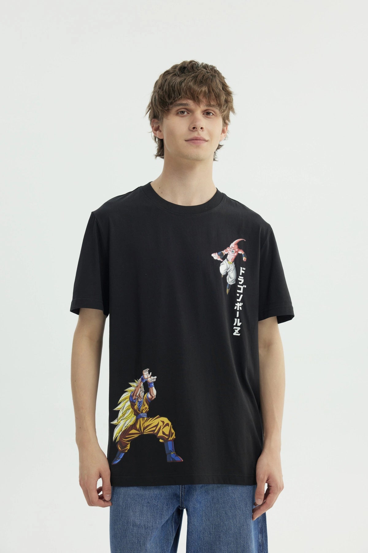 Polera Hombre Dragon Ball Negra
