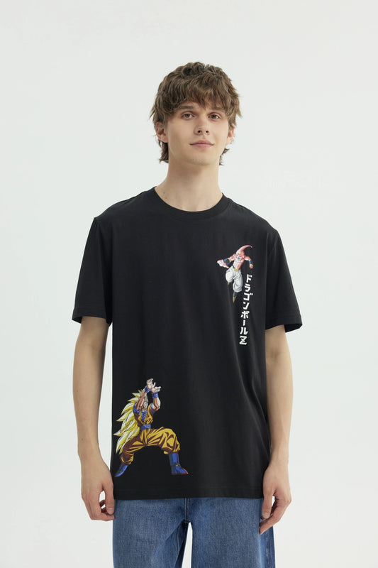 Polera Hombre Dragon Ball Negra