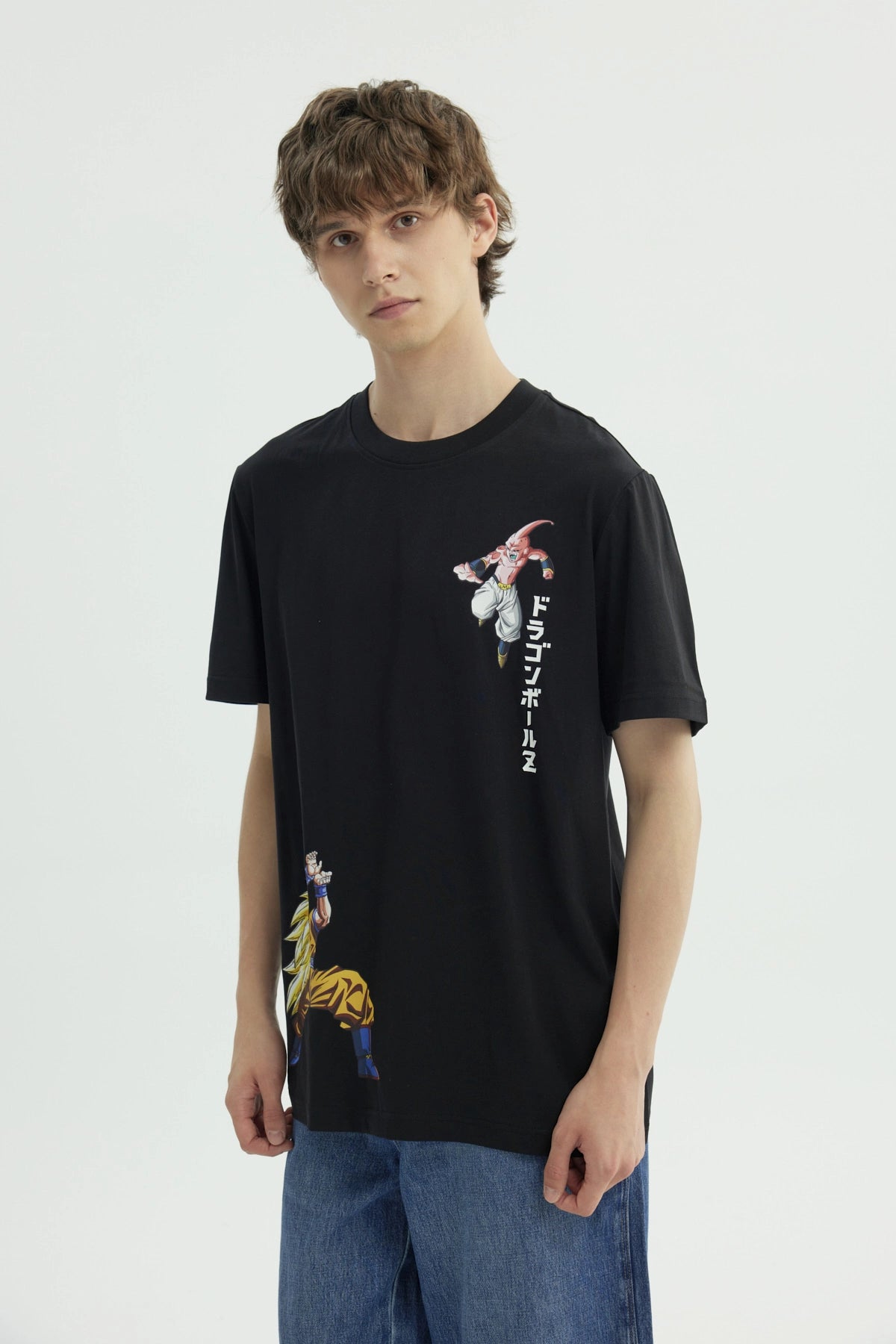 Polera Hombre Dragon Ball Negra
