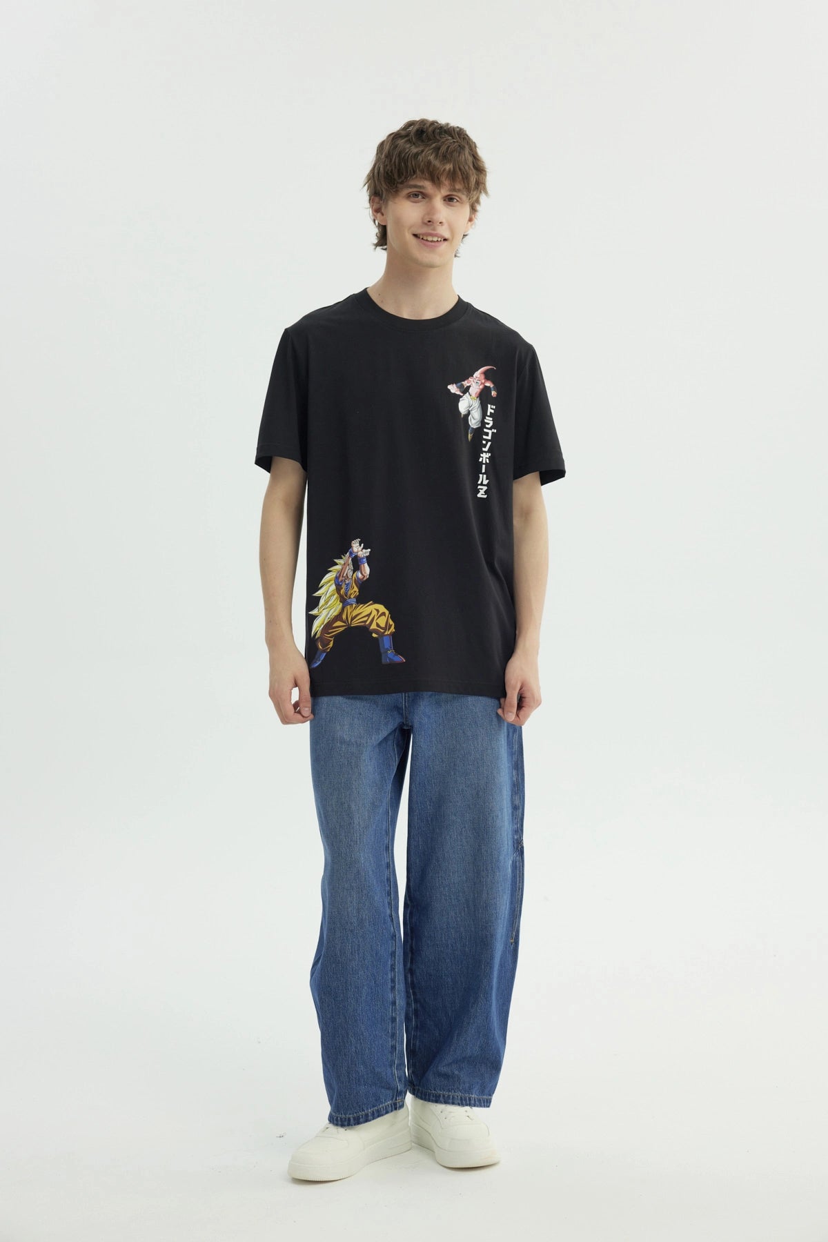 Polera Hombre Dragon Ball Negra