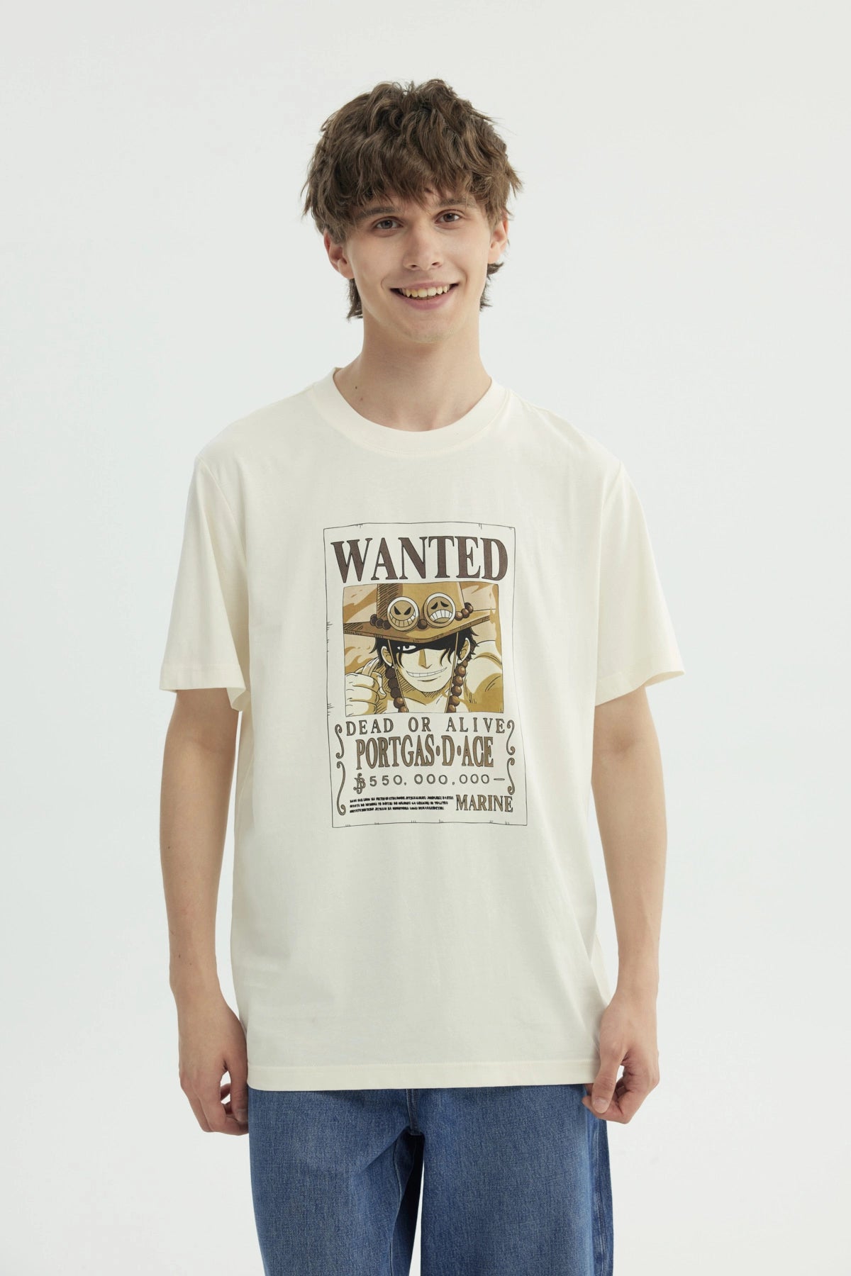 Polera Hombre One Piece Beige