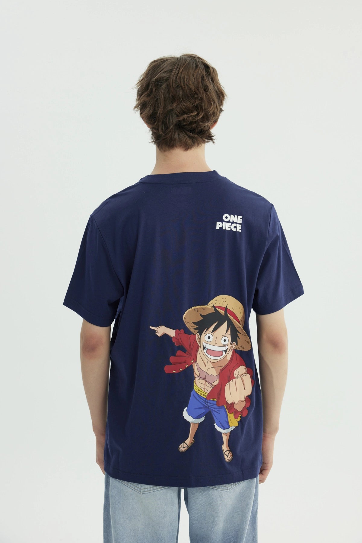 Polera Hombre One Piece Azul Marino