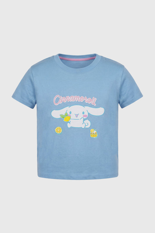 Polera Niña Cinnamoroll Celeste