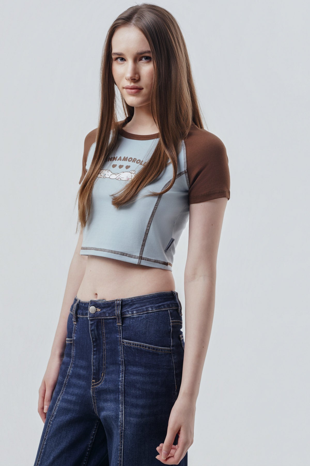 Polera Mujer Cinnamoroll Celeste