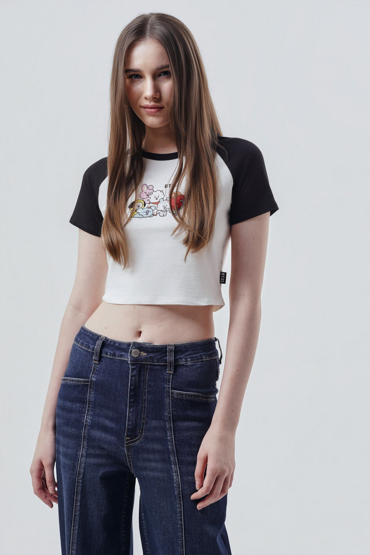Polera Mujer Bt21 Blanca