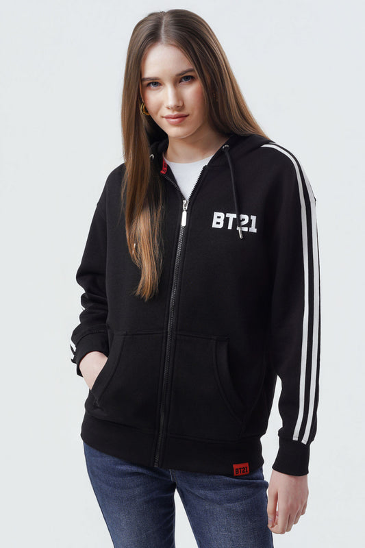 Polerón Mujer Bt21 Negro