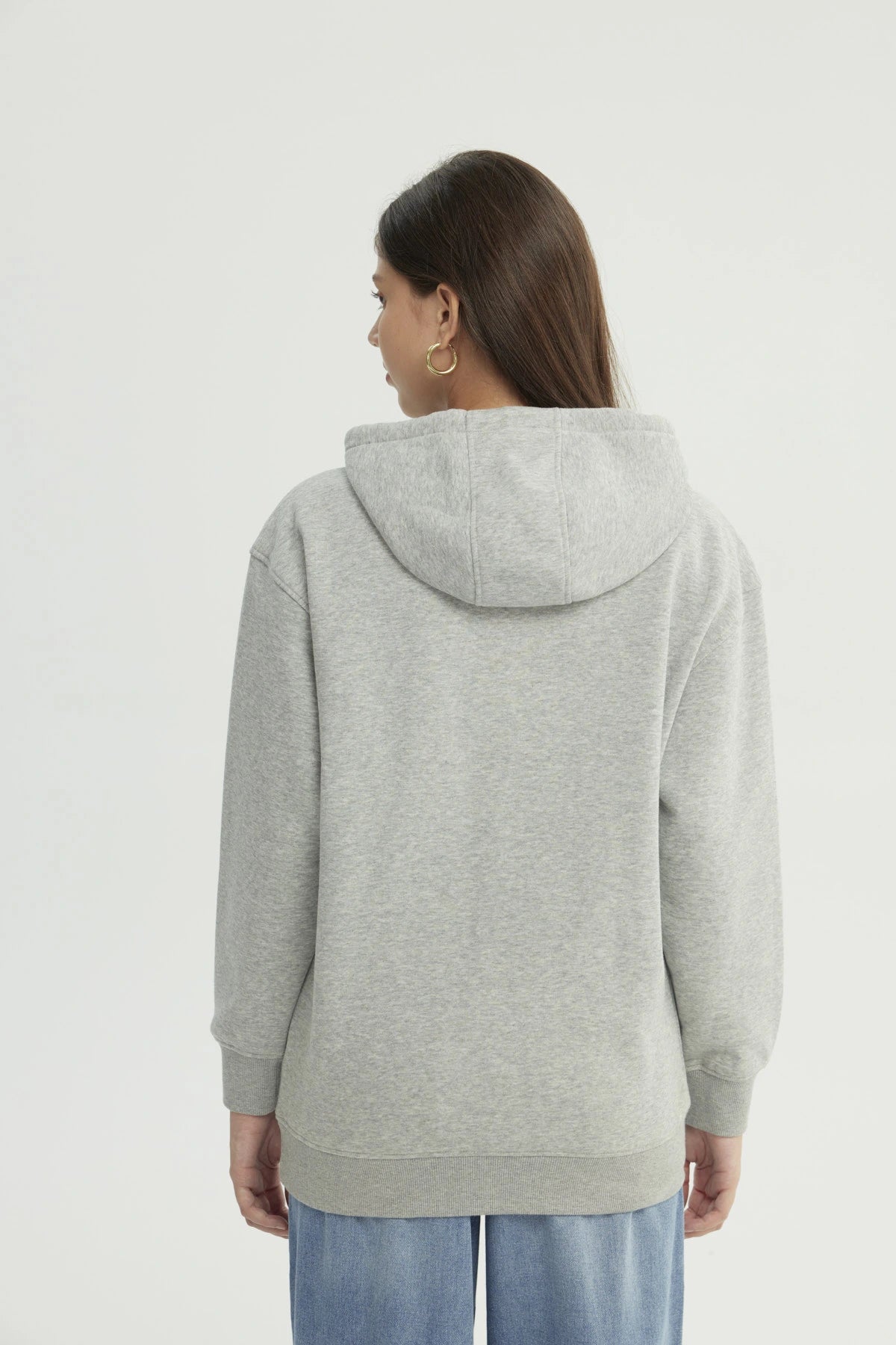 Polerón Mujer Bt21 Gris Melange