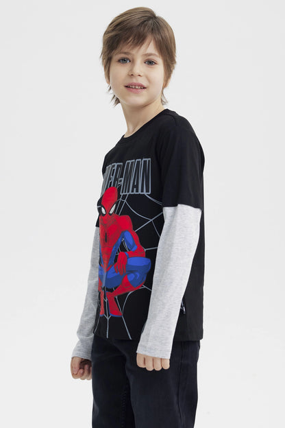 Polera Spiderman Negra