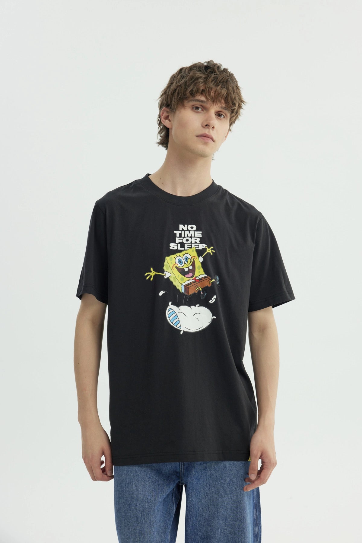 Polera Hombre Bob Esponja Marengo