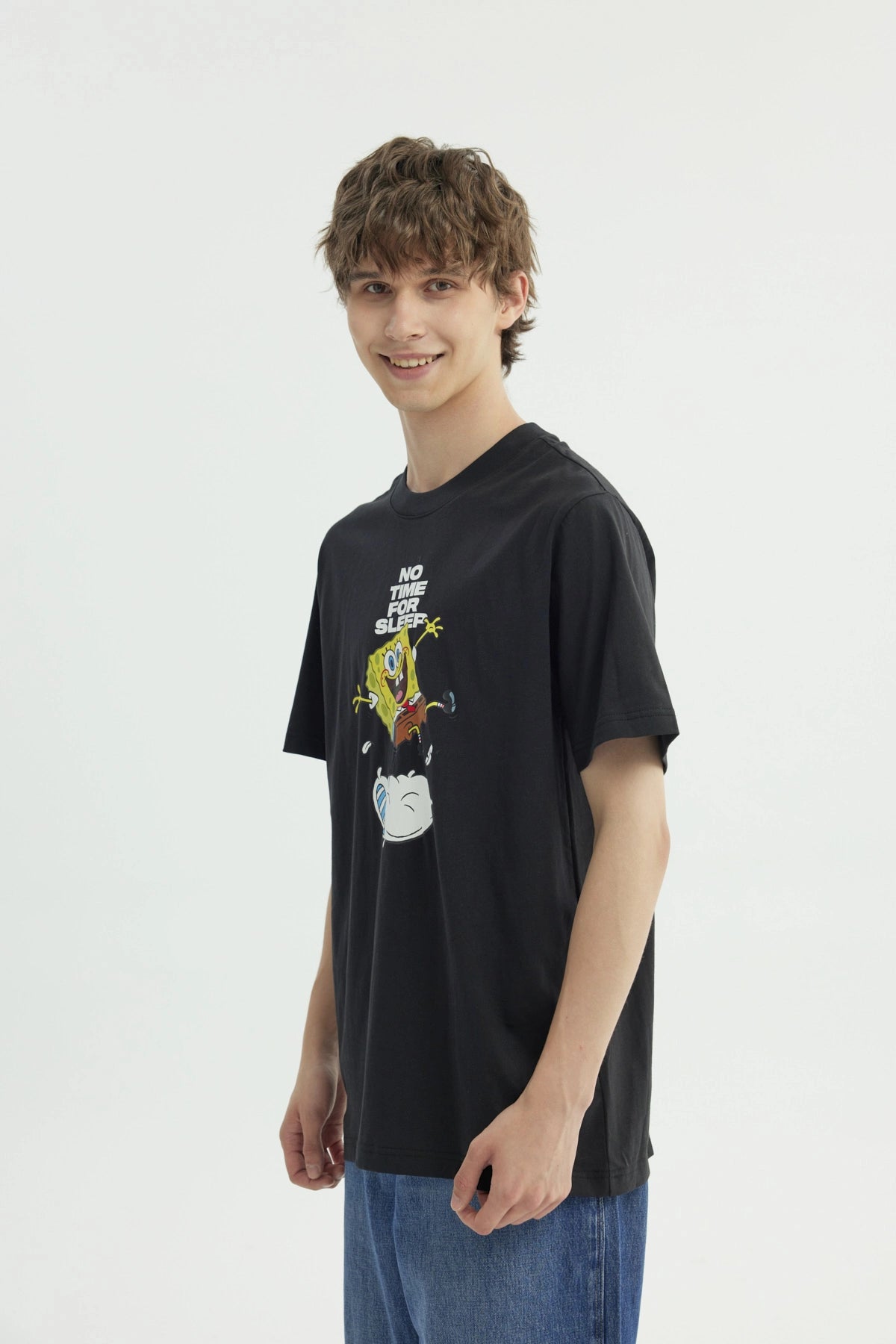 Polera Hombre Bob Esponja Marengo