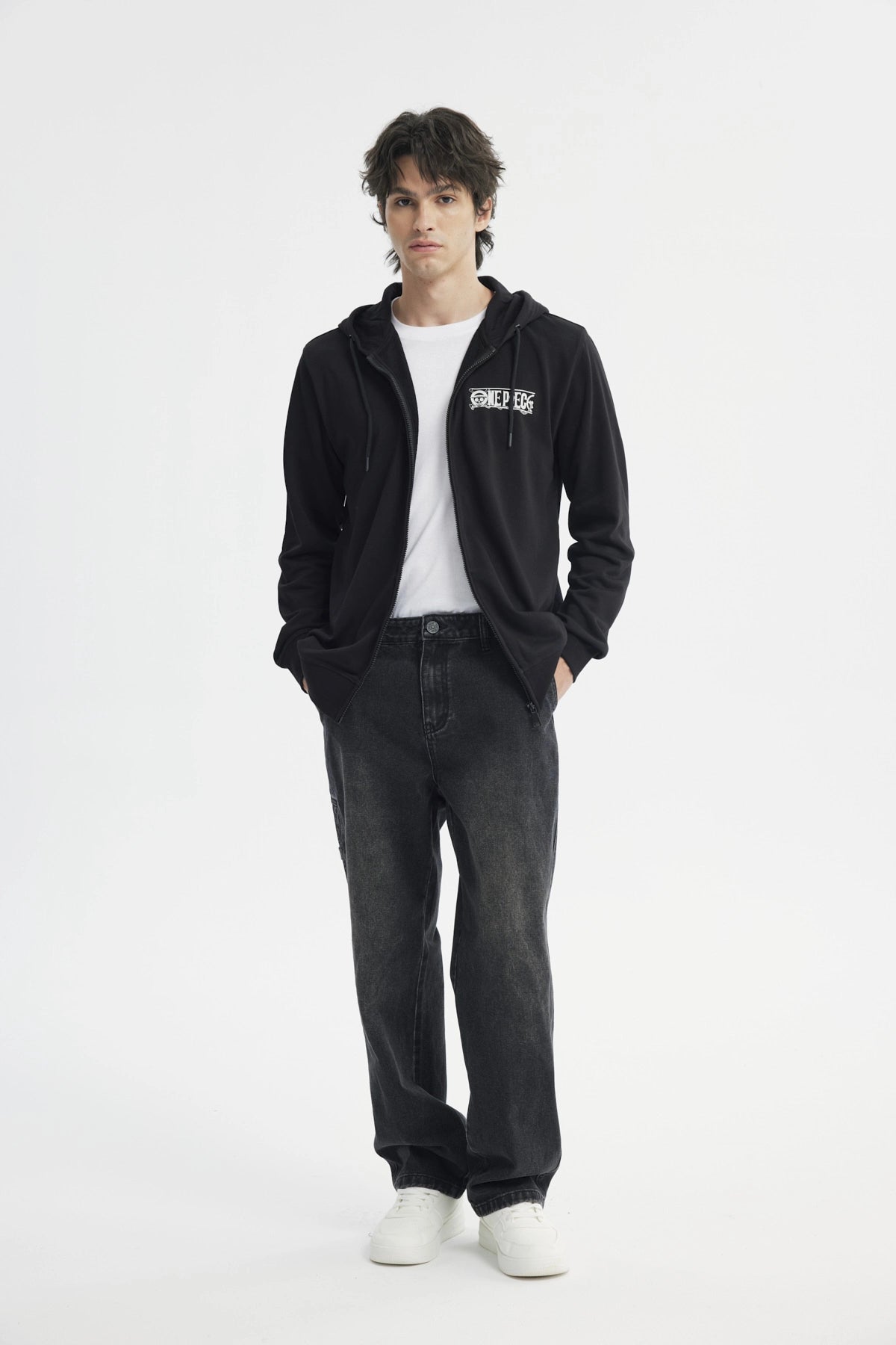 Polerón Hombre One Piece Negro