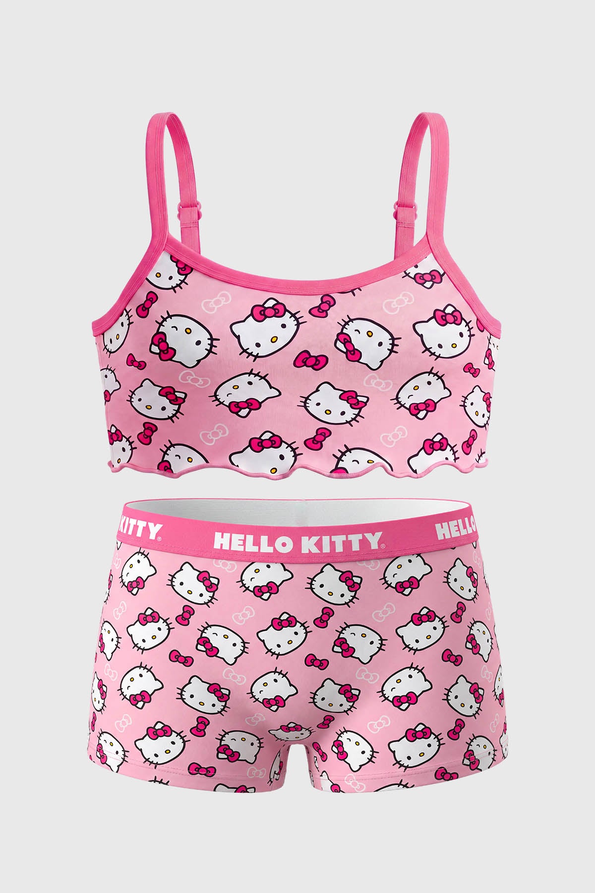 Sostén y Calzón Niña Hello Kitty Rosado