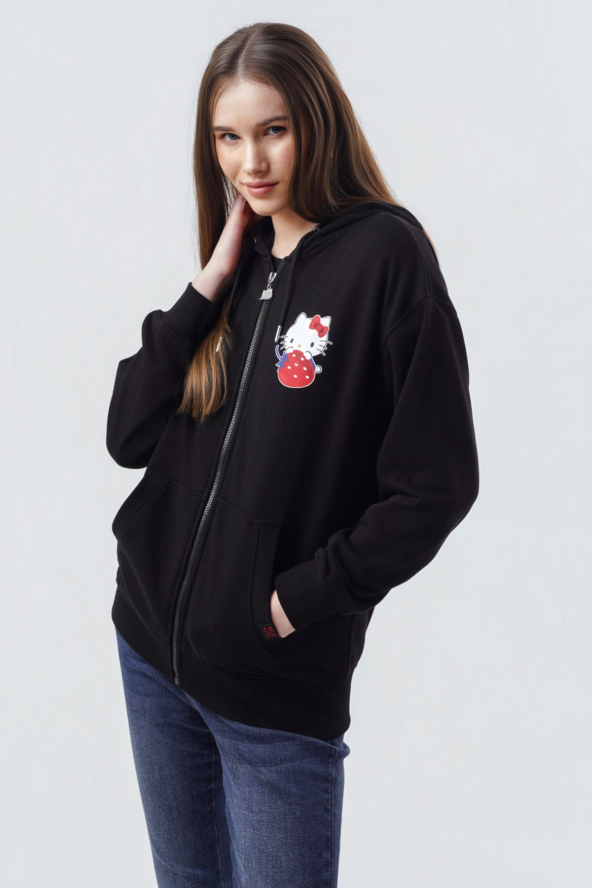 Polerón Mujer Hello Kitty Negro