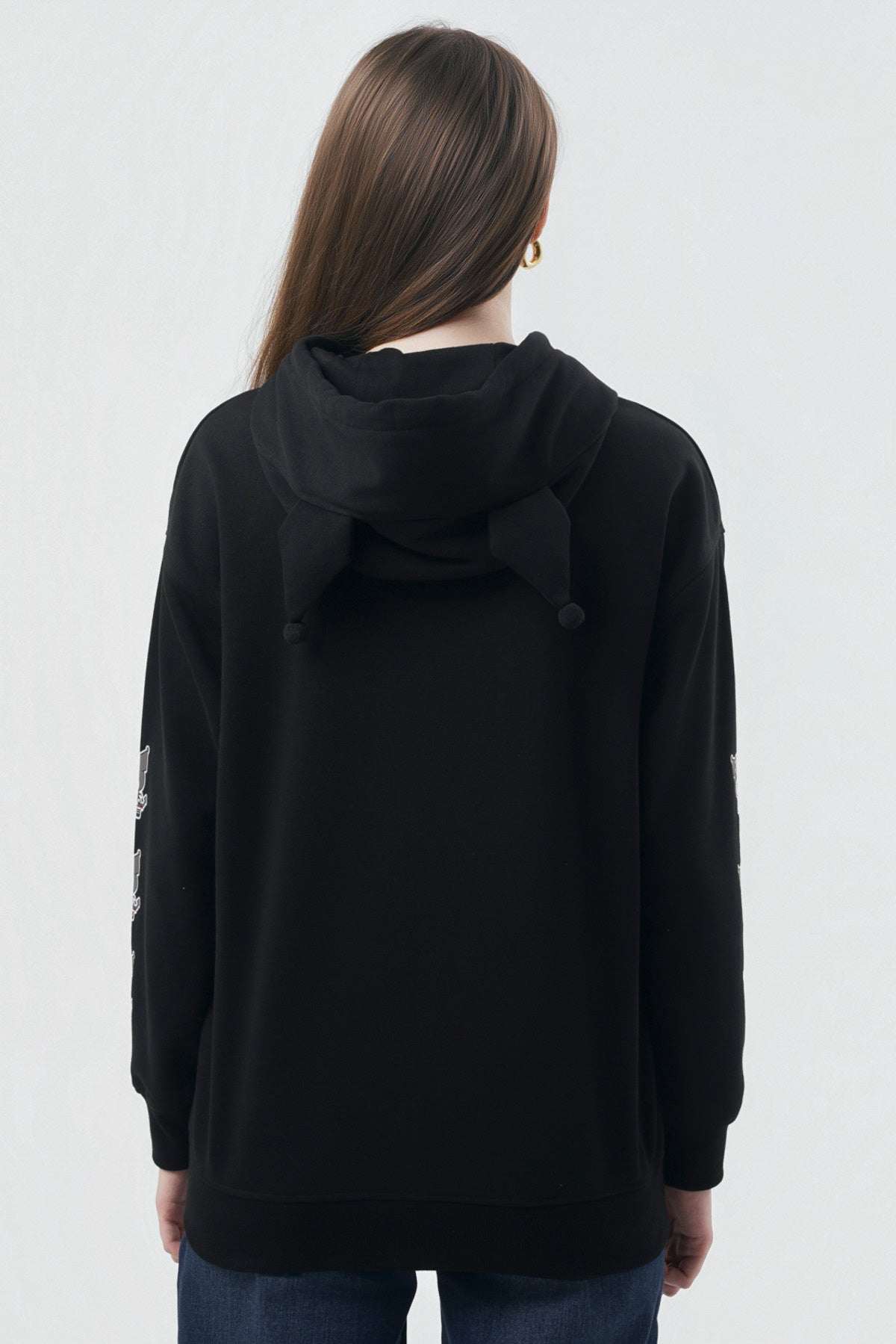 Polerón Mujer Kuromi Negro