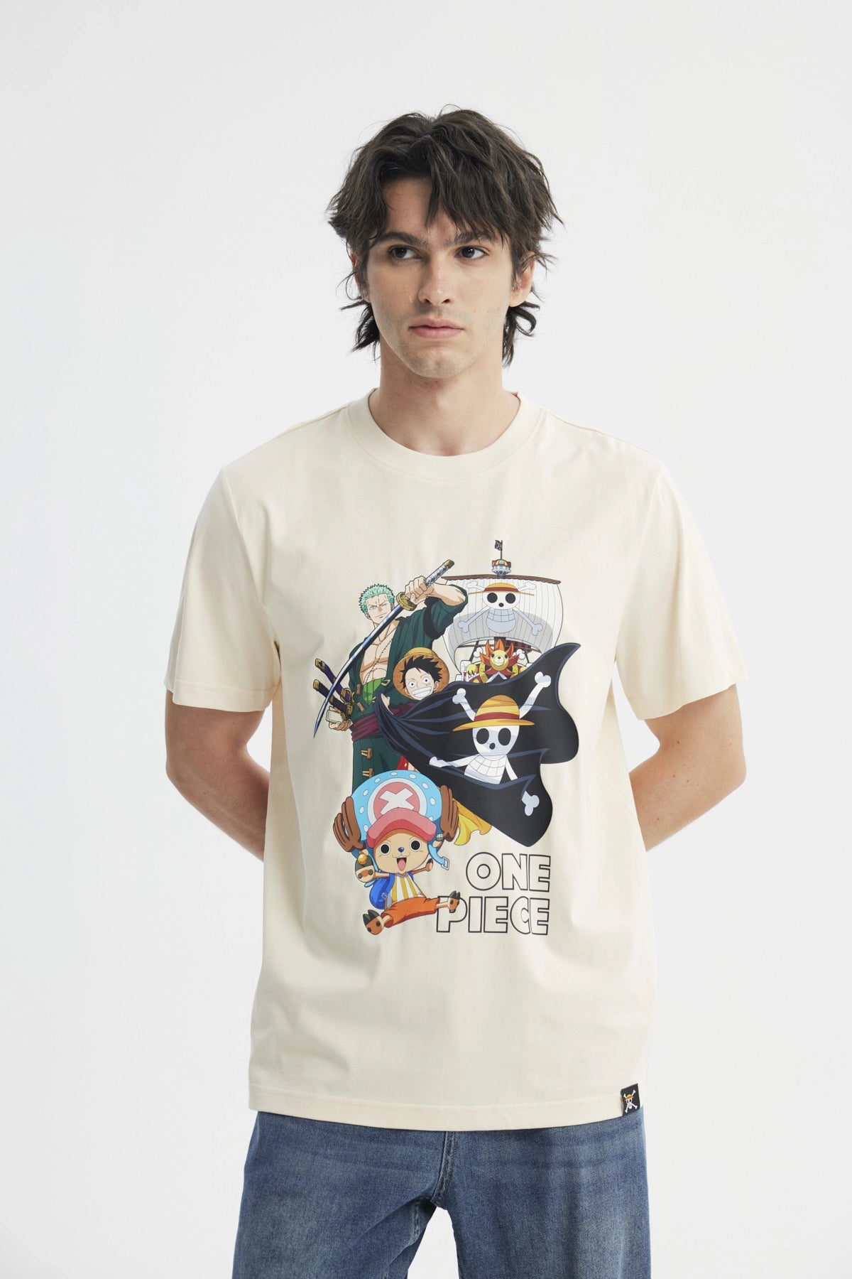 Polera Hombre One Piece Beige