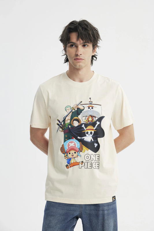 Polera Hombre One Piece Beige